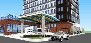 Aloft by Marriott Entrance Design